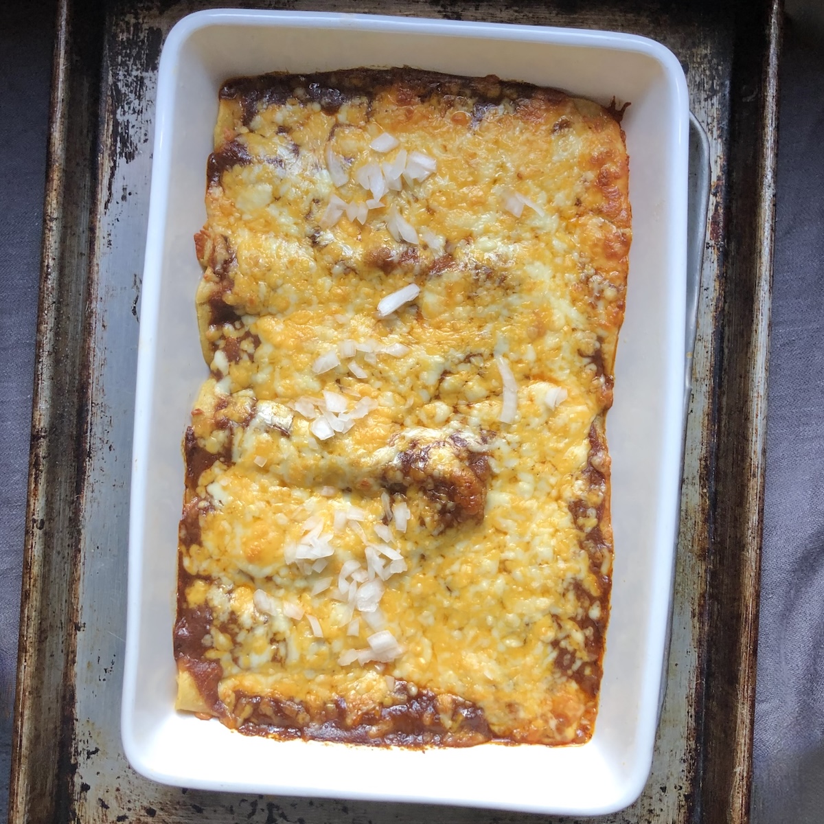 The Best Homemade Red Sauce Cheese Enchilada Recipe
